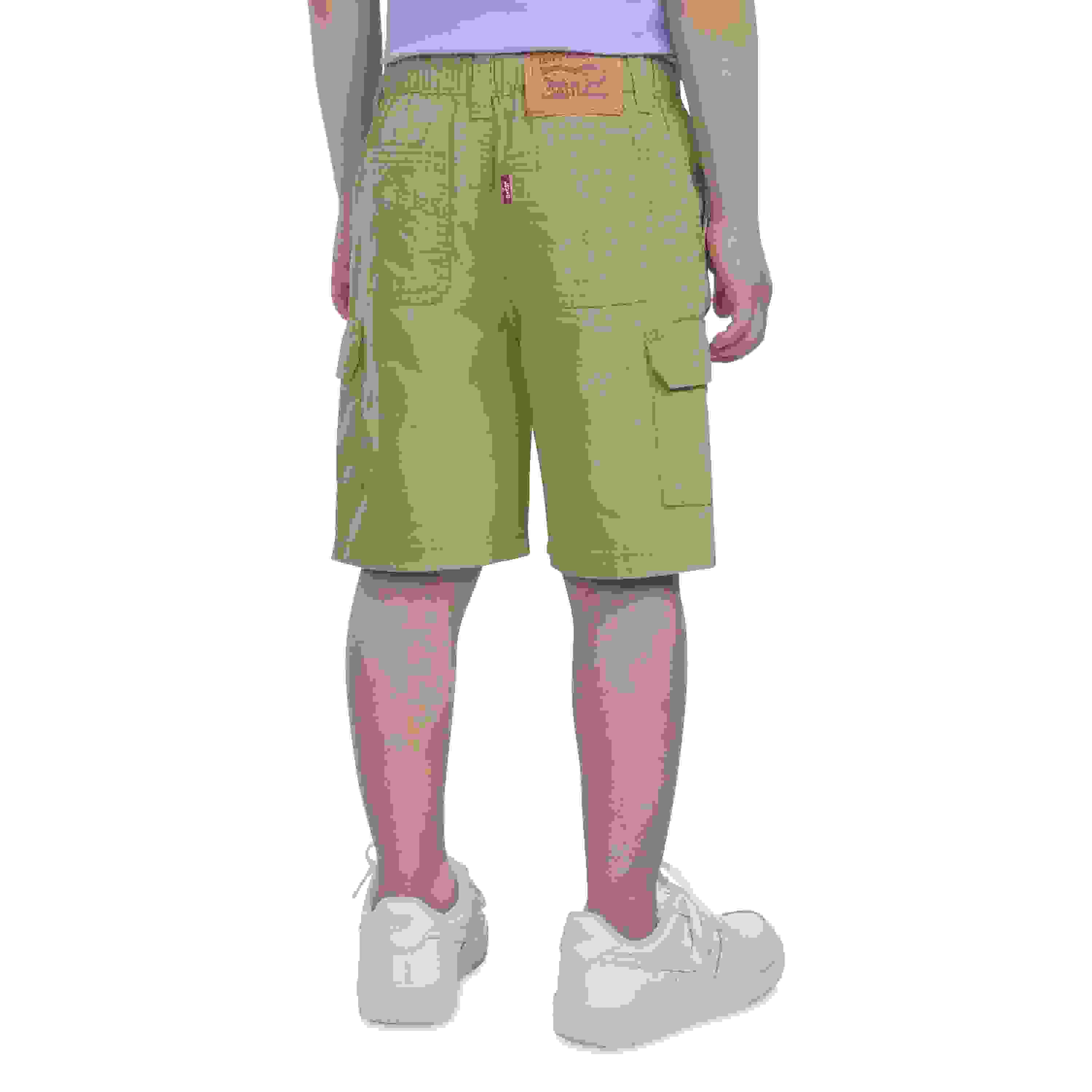 Levi's Elastic Waistband Little Boys' Khaki Cargo Shorts
